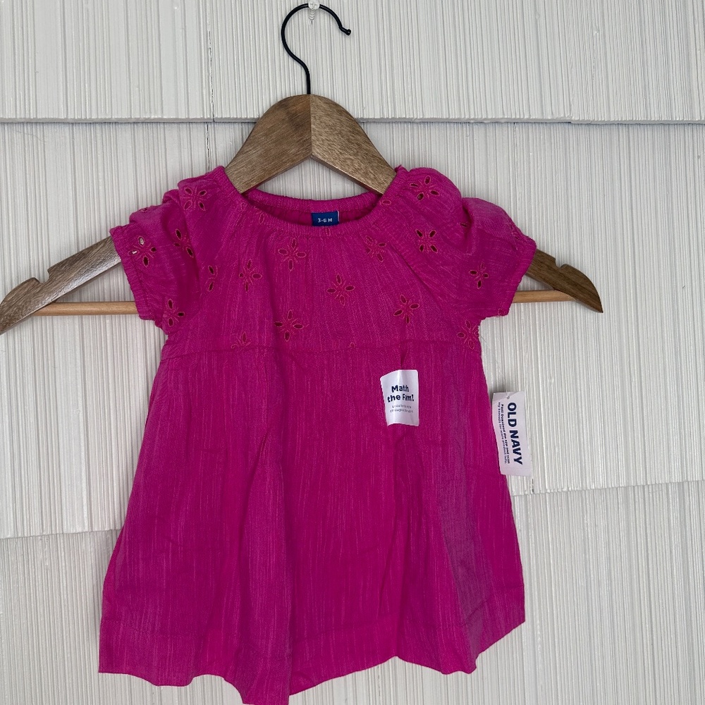 NWT  Pink Old Navy 3-6m Shirt
